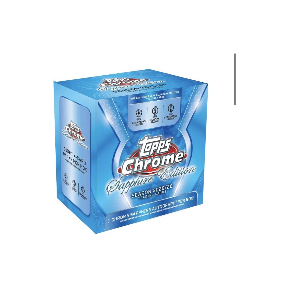 Topps Chrome® Sapphire UEFA Club Competitions 2025/26 Hobby Box Neu